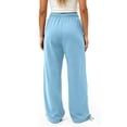 thumbnail image 6 of SYwaren Lounge Pants for Women Loose Casual Drawstring Elastic Waist Solid Color Pull-On Relaxed Fit Sweatpants with Pockets, 6 of 9