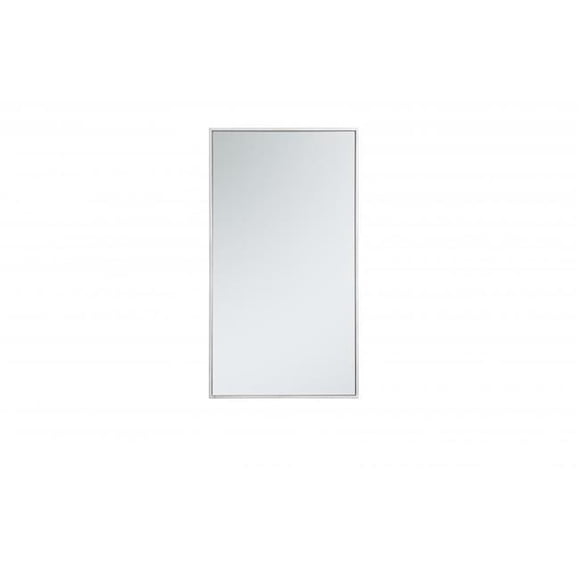 Elegant Decor MR42036S Miroir Rectangulaire Cadre en Métal 20 Po en Argent - 19.25 x 59.25 x 0.16 Po
