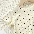 thumbnail image 5 of TOOYOU Girls Sleepwear 2 Pack Pajamas Kid'S Homewear Polka Dot Print Short Sleeve T Shirt Long Pants Pjs Suits Sweet Girl Comfort Fit Summer Pyjamas Size 2-3 Years Beige, 5 of 6