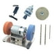 thumbnail image 2 of Lijadora de banda eléctrica con 7 velocidades ajustables, minilijadora de banco para afilar y trabajar madera., 2 of 8