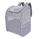 thumbnail image 3 of Mochila transportadora para perros y gatos, bolsa de viaje para mascotas, bolsa de transporte plegable para viajes al aire libre Gris, 3 of 8