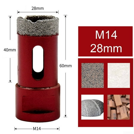 

6-68mm M14 Diamond Core Drill Bit Hole Saw Cut Stone Porcelain Tile Glass