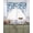 Blue, variant on Blue Eucalyptus Leaves Swag Valances for Windows, Small Curtains Drapes, Watercolor Botanical Weeping Leaf Kitchen Window Curtains Over Sink Window Treatment Valance for Bedroom/Bathroom 56"x36"