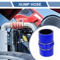 thumbnail image 2 of 1 Set 51mm/2.01" 102mm Length Black Blue Silicone Hose with Clamps Hump Hose Universal, 2 of 7