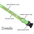 thumbnail image 3 of HUGFEGWE Reflective Customize Dog Collars, Safe Personalized ID Collar, Embroidery Thread Colors Name and Phone Number, Personalized Dog ID Collar for Dogs and Cats U2537-30134, 3 of 7