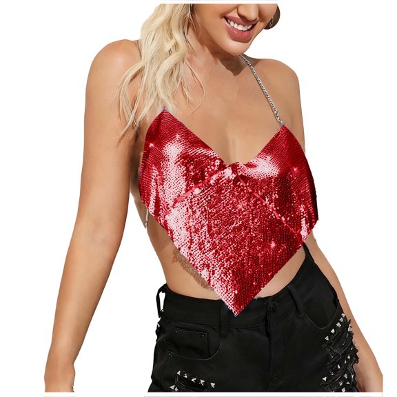 Annhoo Tank Tops for Women Trendy V Neck Solid Color Crop Sleeveless Shirts Spring Going Out Clothes