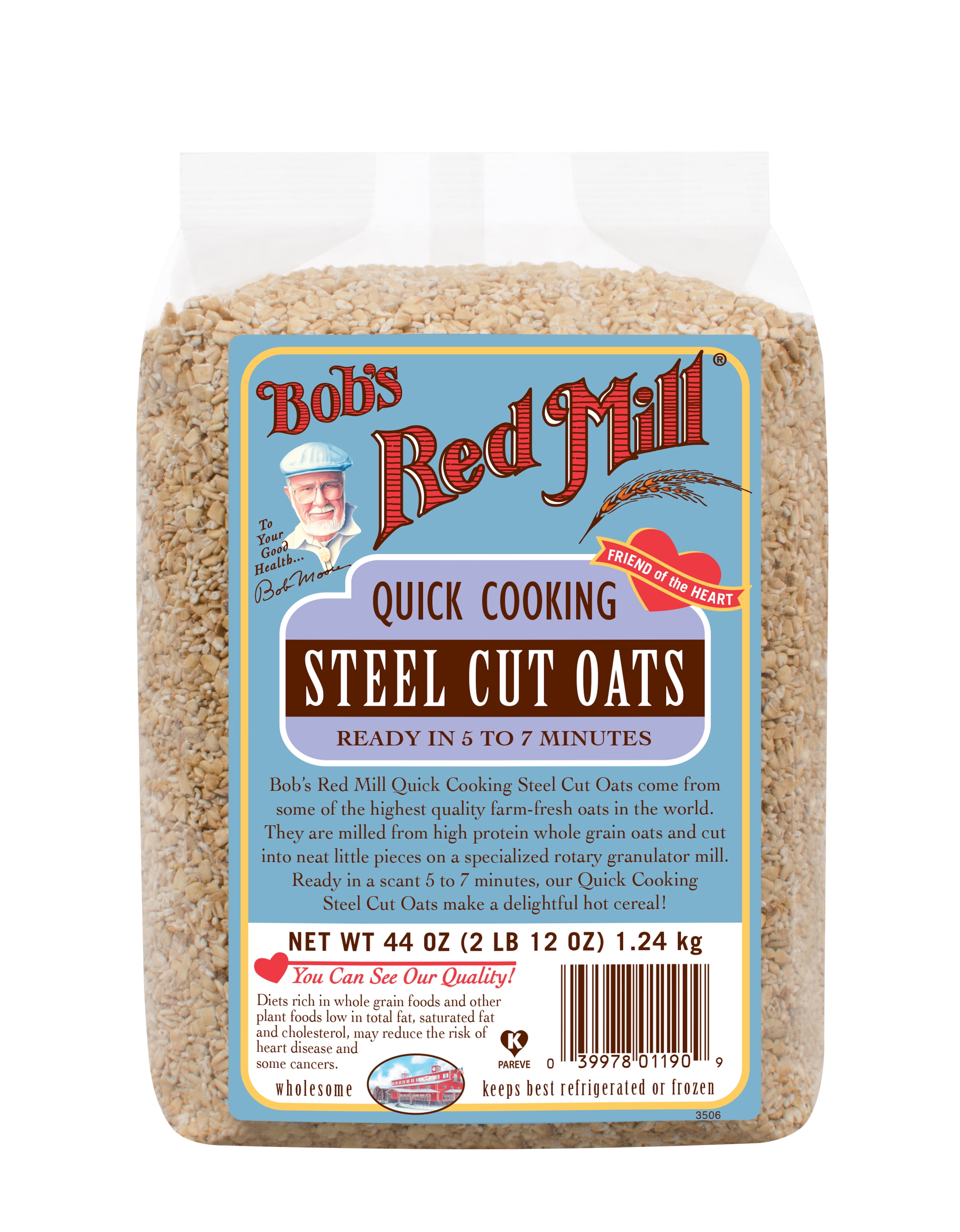 Bob's Red Mill Steel Cut Oats Oatmeal, 44 Oz - Walmart.com - Walmart.com