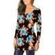 thumbnail image 3 of Pntutb Mujer Casual Camiseta Impreso Manga Larga Cuello Redondo Fruncido Pullover Blusa tops PNTUTB Pntutb-7597, 3 of 6