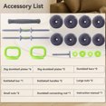 thumbnail image 7 of KALNUR Soft Adjustable Dumbbells 44lbs Floor Friendly, 4-in-1 Free Weights Set with Barbell & Kettlebell Function,Compact Strength Equipment for Home Gym,Small Space Workout for Men & Women, 7 of 7