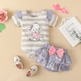 thumbnail image 2 of Gerichy Girls Summer Outfits, Toddler Kids Girls Clothing Sets Summer Sunflower T Shirt Tops Chiffon Ruched Casual Loose Pants Outfits Children Clothes, 2 of 7