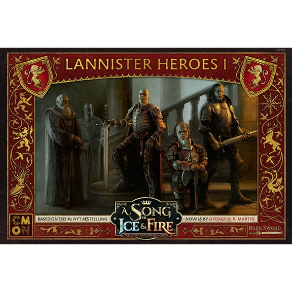 A Song of Ice & Fire: Tabletop Miniatures Game Lannister Heroes 1 Box, by CMON