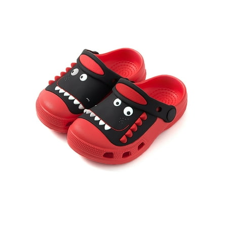 

Children Dinosaur Clogs Cartoon Kids Garden Clogs Breathable Summer Slippers