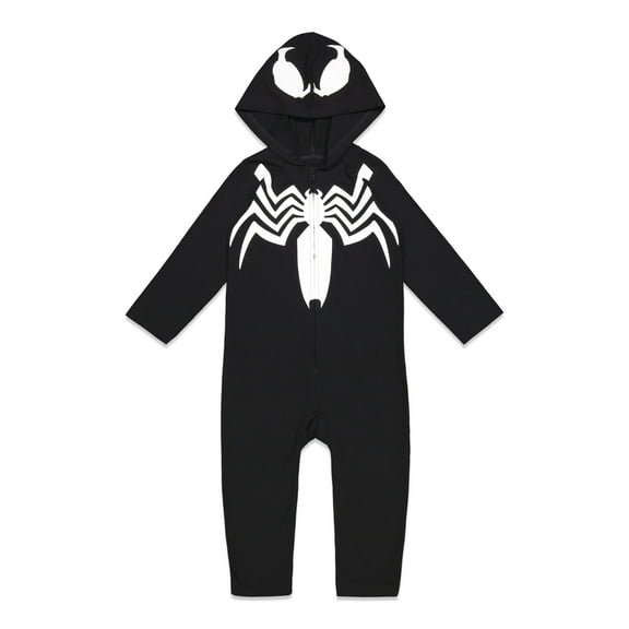 Marvel Avengers Venom Zip Up Cosplay Coverall Newborn to Little Kid