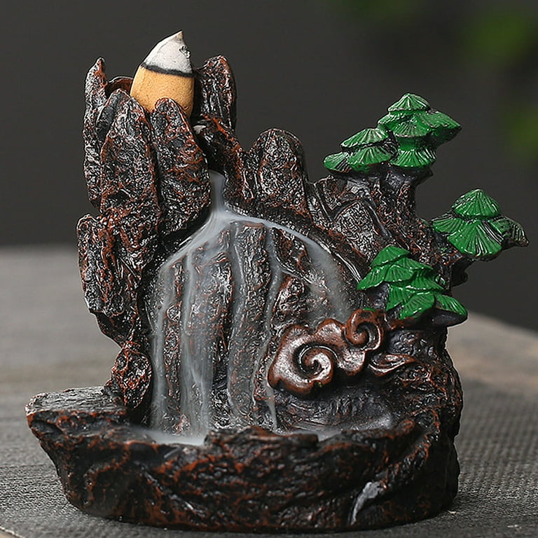 Xinwanna Resin Mountains Rivers Incense Burners Holder Censer