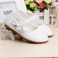 thumbnail image 5 of EnJoCho Girl Solid Shoes Small Leather Shoes Single Shoes Children Dance Shoes Girls Performance Shoes Bow Flower Children Casual Shoes Indoor Outdoor Wear, 5 of 6