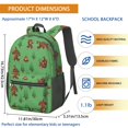 thumbnail image 3 of Bigfoot and Banana Green Pattern 17" School Backpacks for Teens,Waterproof Oxford Fabric,S-Shape Padded Straps for School,Travel,Hiking,Camping, 3 of 5