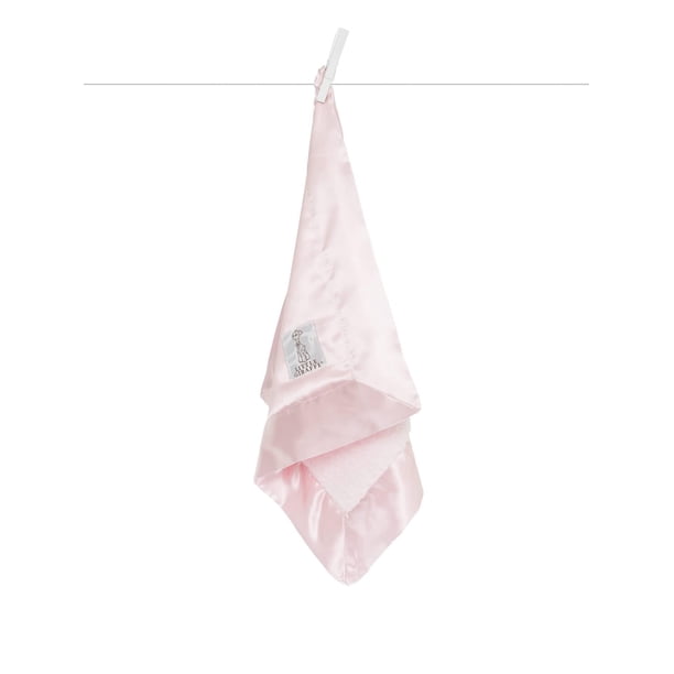 Manta de felpilla satinada Little Giraffe, 43 x 43 cm, color rosa