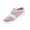 Pink, variant on Women's Backless Mule Sneakers Slip On Breathable Fly Knit Mesh Walking Slide Comfort Casual Trainers Black 6