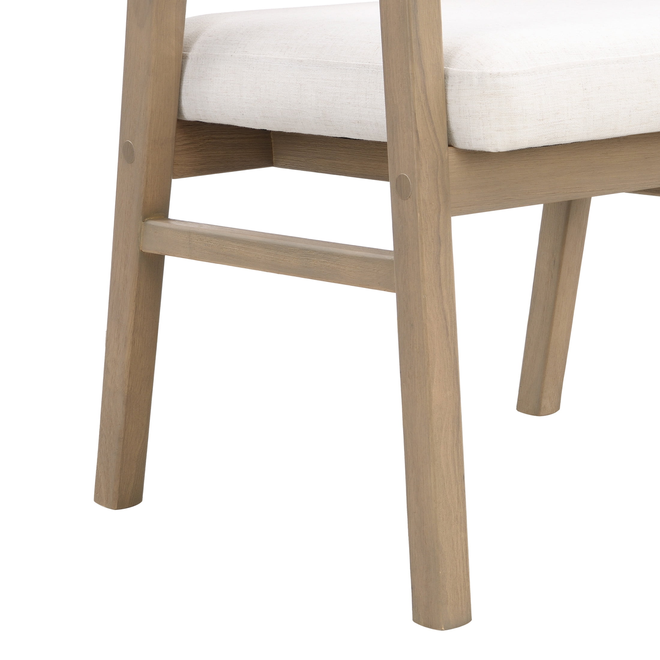 Christopher Knight Home Mid-Century Upholstered Dining Chairs, Solid Wood, Cane Backs, Light Ash, Set of 2