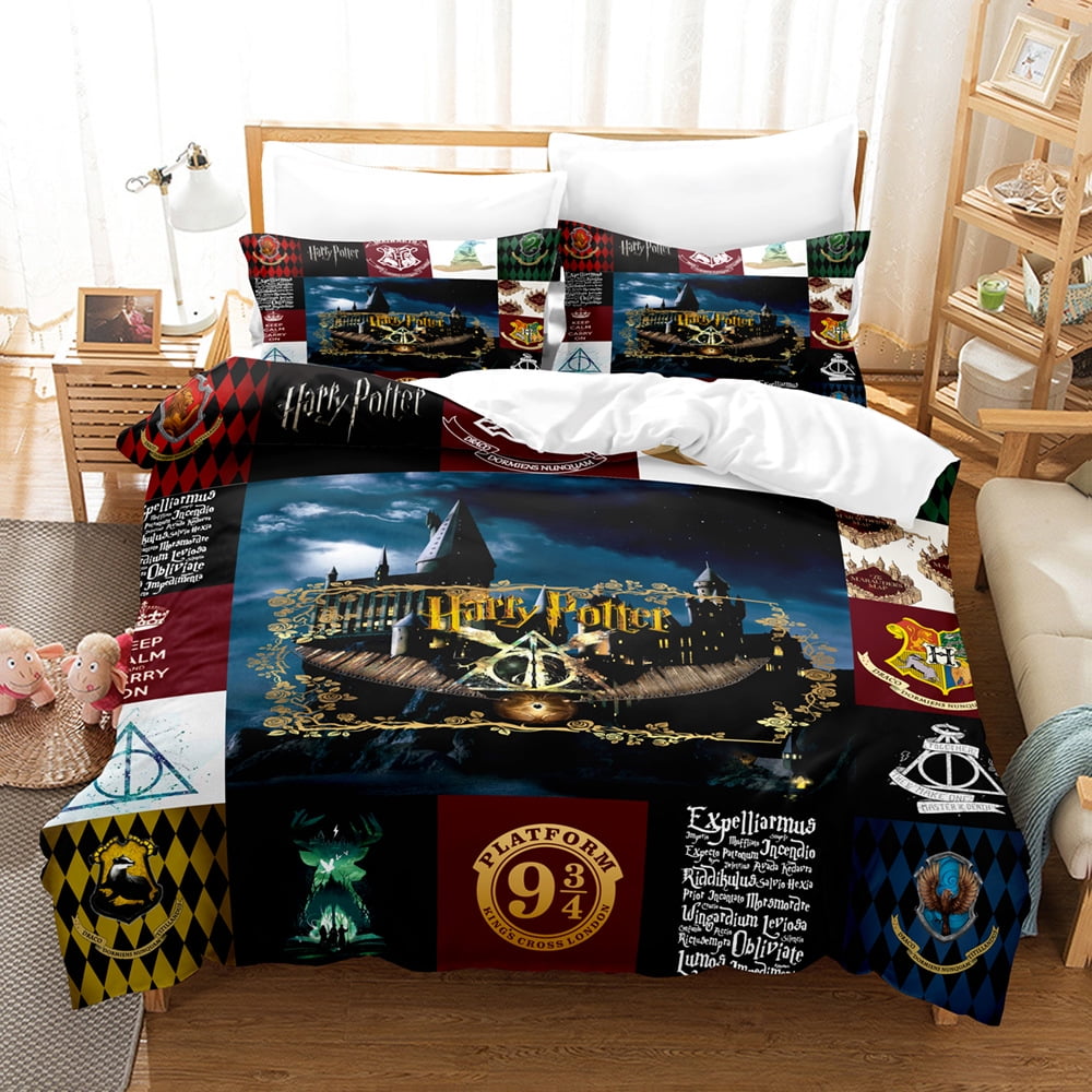 Harry Potter 3D Bedding Suit, Three Piece Set, Soft Microfiber
