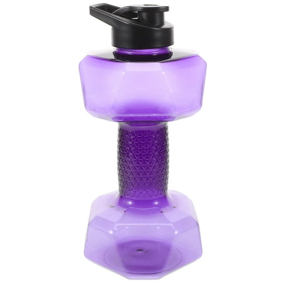 Miangastore Dumbbell Shape Drinking Water Bottle Creative Weight Shape Water Bottle Portable Fitness Water Bottle