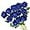 Blue, variant on Morttic Fake Flowers 12Pcs Blue Roses Artificial Flowers in Bulk with Long Stem Realisitic Silk Roses for Centerpieces Baby Shower Party Home Valentine's Day Decorations, Navy Blue