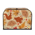 thumbnail image 2 of Daiia Autumn Animal Maple Leaves Pattern 4 slice Toaster Cover, Toaster Appliance Dust-proof Cover For Kitchen Small Appliance Dust Cover and Fingerprint Protection, 2 of 7