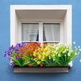 thumbnail image 7 of ZOELNIC 8 Bundles Artificial Flowers Outdoor, Plastic Faux Flowers Plants UV Resistant Greenery Plants Artificial Fake Plants Indoor Outside Home Garden Spring Summer Decor(Color Mix), 7 of 7