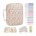 thumbnail image 1 of Product Classification Camping & Hiking Study Journaling Quilted Carrying with Highlighter Tabs Large Book Cover with Handles and Zipper for Outdoor Use, 1 of 4
