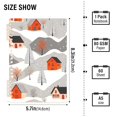 thumbnail image 2 of FORMRS 1-Subject Spiral Notebook 8" x 5" College Ruled 60 Refillable Sheet, 2 Pack, Snow Cartoon Houses, 2 of 7