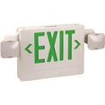 thumbnail image 1 of Monument 2472959 Emergency Exit LED Combo with Green Letters, 2 LED Lamp Heads, Ul Listed, Suitable for Damp Locations, 1 of 1