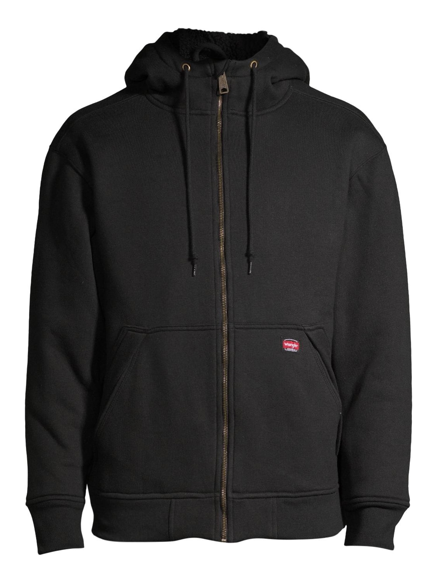 Wrangler men's guardian heavy weight fleece sherpa lined water repellent hoodie jacket sale