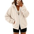 thumbnail image 5 of Certgust Womens Hoodies Under $10 Hot Sales Womens Zip Up Hoodies Long Sleeve Hooded Sweatshirt Women Fashion Zipper Fall Light Jackets with Pocket, 5 of 9