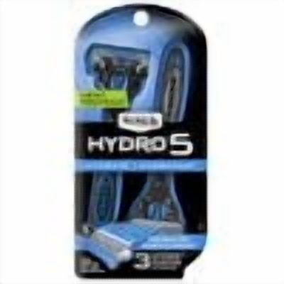 Schick Hydro 5 Hydrate Men's Disposable Razors, 3 Count