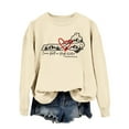 thumbnail image 1 of EHQJNJ Sweat-Shirt Noir à Col Rond pour Femmes, Décontracté, Imprimé, Manches Longues, Pull Graphique, 1 of 4