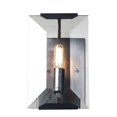 thumbnail image 1 of Elegant Lighting Monaco Transitional Glass Crystal Wall Sconce 1 Light E12 Flat Black, 1 of 2