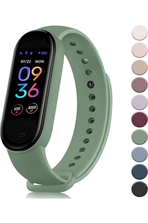 Bands for Amazfit Band 5 Replacement Strap Women Men, Soft Silicone Sport Strap Wristband Compatible with Amazfit Band 5 Accessories Cactus