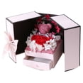 thumbnail image 1 of Día de San Valentín, cumpleaños, cajón de rosas con luces, caja de regalo de flores eternas de doble puerta, 1 of 5