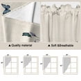 thumbnail image 5 of Spring Floral Swag Valances for Windows, Kitchen Curtains 36 Inch Length 2 Panels Set, Elegant Pastoral Flowers Watercolor Botanical Short Curtains for Small Windows Rod Pocket Cafe Curtains 28"x36", 5 of 8