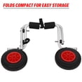 thumbnail image 2 of Graflsoa Compact Aluminum Kayak Cart with 8" PU Wheels, Easy-Fold Design for Portable Storage and Transport, No-Tool Assembly, 12ft Strap, and Kickstand for Secure Loading., 2 of 7