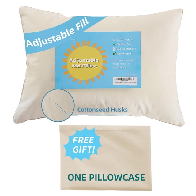 Almohada LOFE Organic Kids de 16 x 22 cm con algodón 100% orgánico