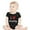 Black, variant on Baby Girls Boys Short Sleeve Letter Prints Romper Bodysuits Clothes