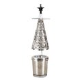thumbnail image 1 of CAROOTU Christmas Mood Heat-Powered Spinning Candleholder Metal Rotating Light for Home, 1 of 6