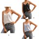 thumbnail image 3 of Chaleco de mujer Qarigey Camiseta transpirable suelta verano para niña color azul claro S, 3 of 6