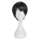 thumbnail image 1 of Pelucas de cabello humano para mujeres Pelucas negras de 12 "con gorro de peluca Cabello liso Unique Bargains pelucas de reemplazo de cabello, 1 of 8