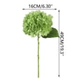 thumbnail image 3 of Artificial Hydrangea Flower, 49 cm Silk-Style Fake Bloom with Leaves, Realistic Home Wedding Table Centerpiece Decoration (1 Pack), Fade-Resistant, Water-Free, 3 of 6