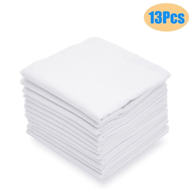 2-Packs Axxents Ladies Embroidered 2 Handkerchiefs 100% Cotton White Free Ship 