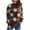 Brown, variant on Tnhcen Women's Floral Appliqué Sweater Crew Neck Knit Top Nylon Spandex Blend Long Sleeve Casual Pullover Floral Embroidery Comfort Wear S-L