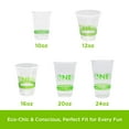 thumbnail image 4 of Karat Earth 12oz PLA Eco-Friendly Cups (98mm), Generic Print - 1,000 pcs, KE-KC12G, 4 of 12