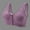 Purple, variant on loopsun Womens Plus Size Bra, Women Underwear Cotton Comfortable U-shaped Back Without Steel Rings Three-Dimensional Cup Underwear Bra